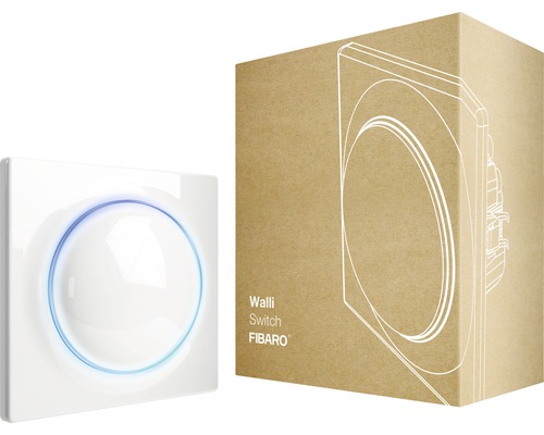Fibaro Walli Switch inbouwmodule met repeaterfunctie voor het aansturen van één of twee lichtbronnen, wit - Compatibel met SMART HOME van hornbach