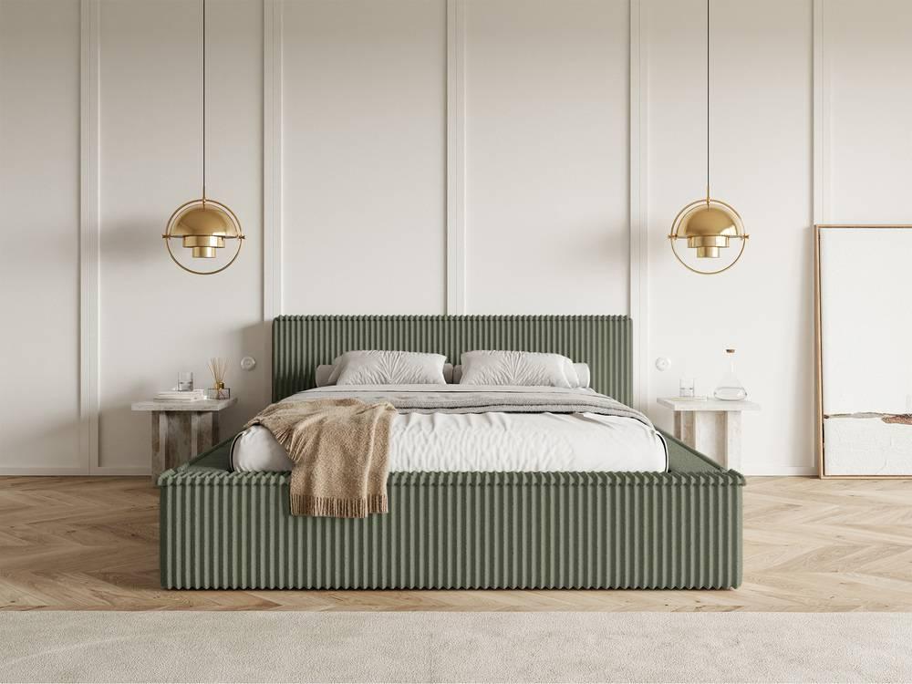 NADUVI Collection Bedframe Rafe ribstof 140 x 200 cm