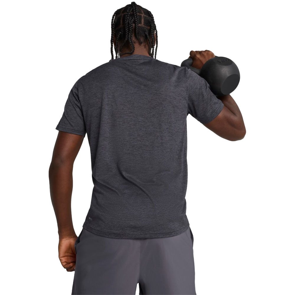 Puma M Tad Essential Heather Cat T-Shirt Herren galactic gray heather