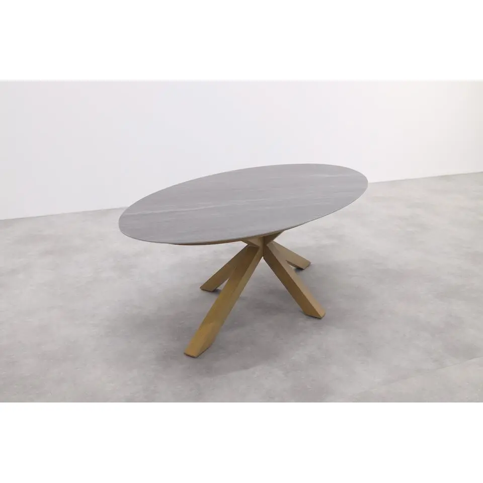 Scotland tafel - 230x115 cm - light teaklook - Centostone Napoli sand