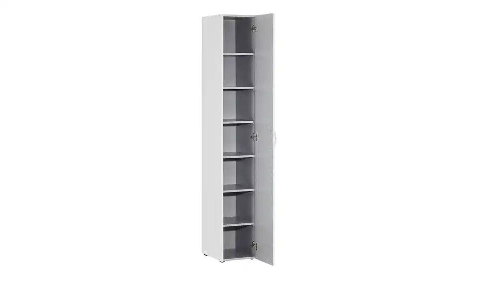 Schrank, 1-türig Multischrank-System 30 cm Weiß