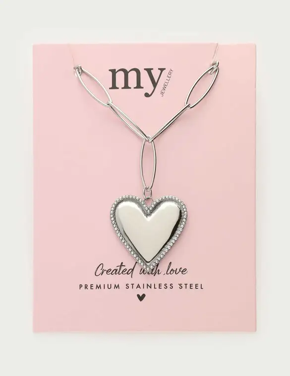 My Jewellery Heart pearls chain ketting MJ13060