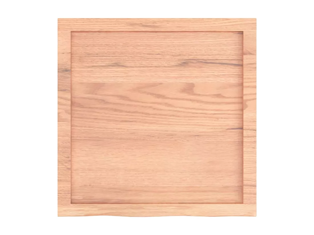 Comptoir de salle de bain marron 60x60x(2-6) cm bois traité