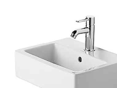 Duravit 0704450000, Vægmonteret håndvask, Keramisk, Hvid, 450 mm