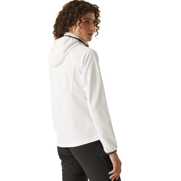 Softshell randonnée REGATTA W BOURDA WHITE (SEAL GREY/FLAMINGO PINK)