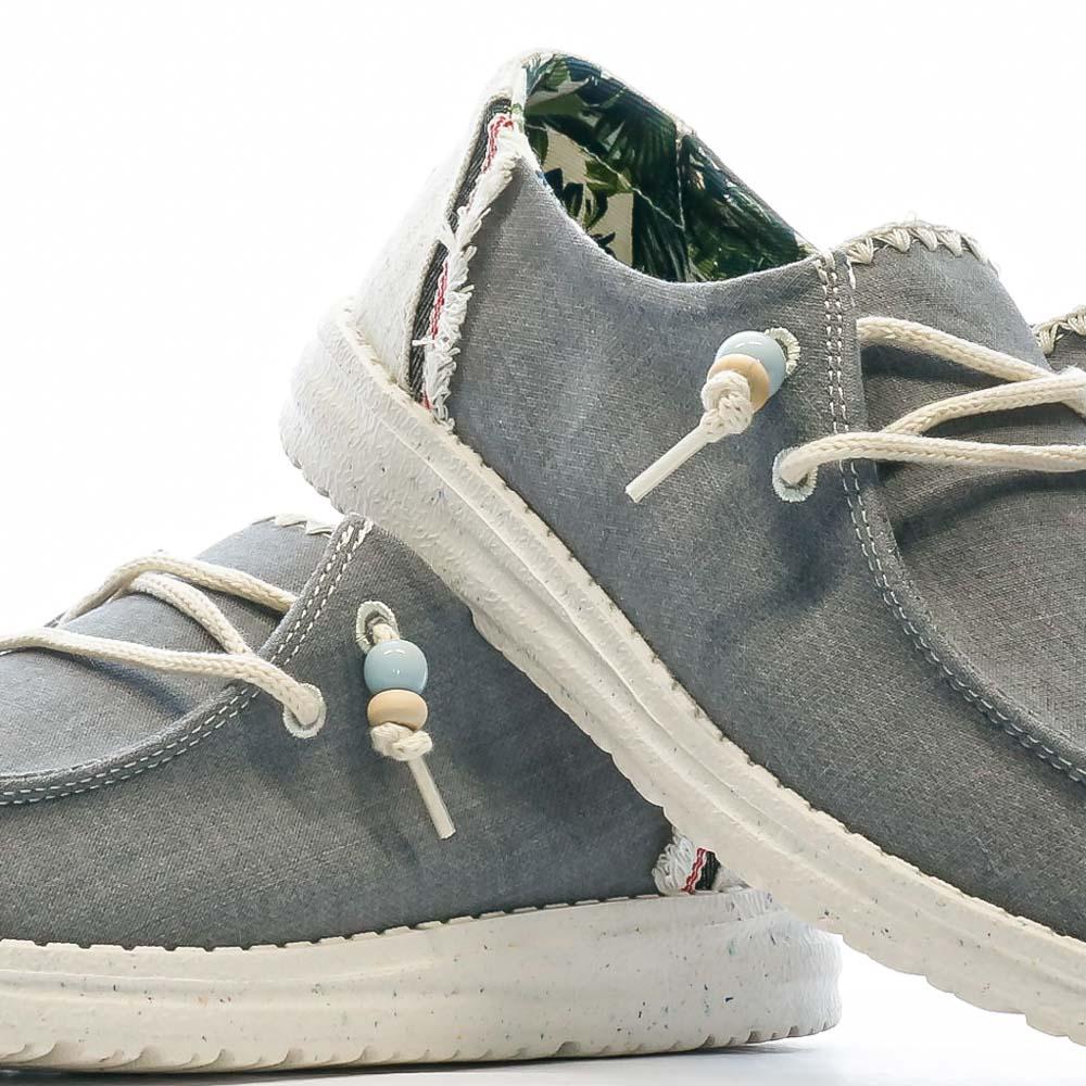 Hey Dude Chaussures Gris/Bleu Femme Hey Dude Wendy Fringe