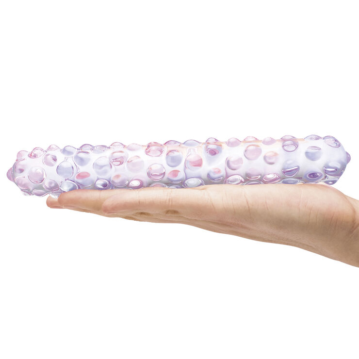 Iroha GLAS - PURPLE ROSE NUBBY DILDO Multicolour