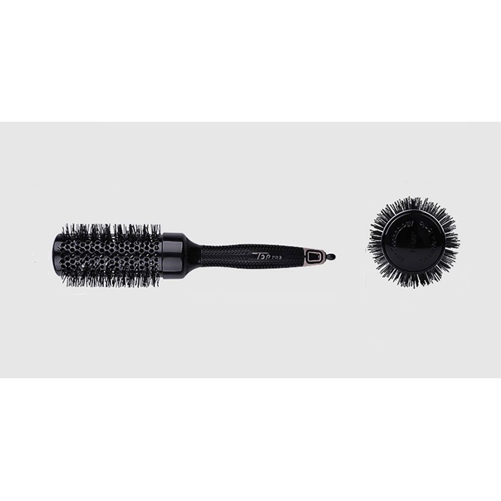 (Ø43mm) Haar Styling Rund Bürste Haarbürste Lockenbürste - Schwarz