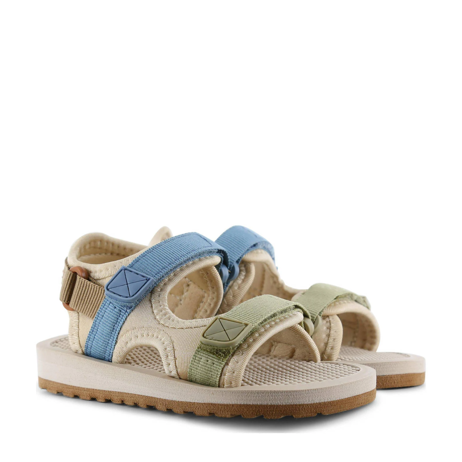Shoesme sandalen beige/blauw/groen