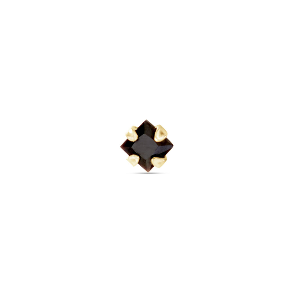 Piercing De Nez Or Jaune Oxyde De Zirconium