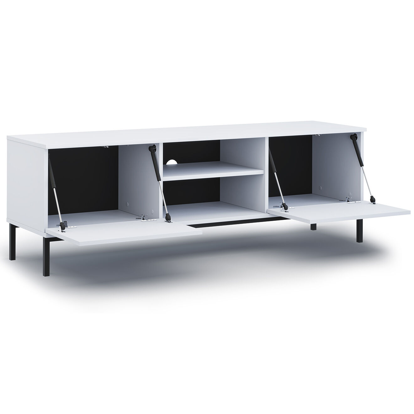Cosmopolitan Design Meuble TV Query blanc - 101x41x50 cm