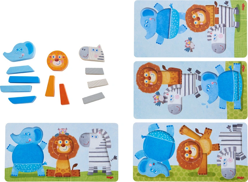 Legespiel TIERISCH WILD in bunt