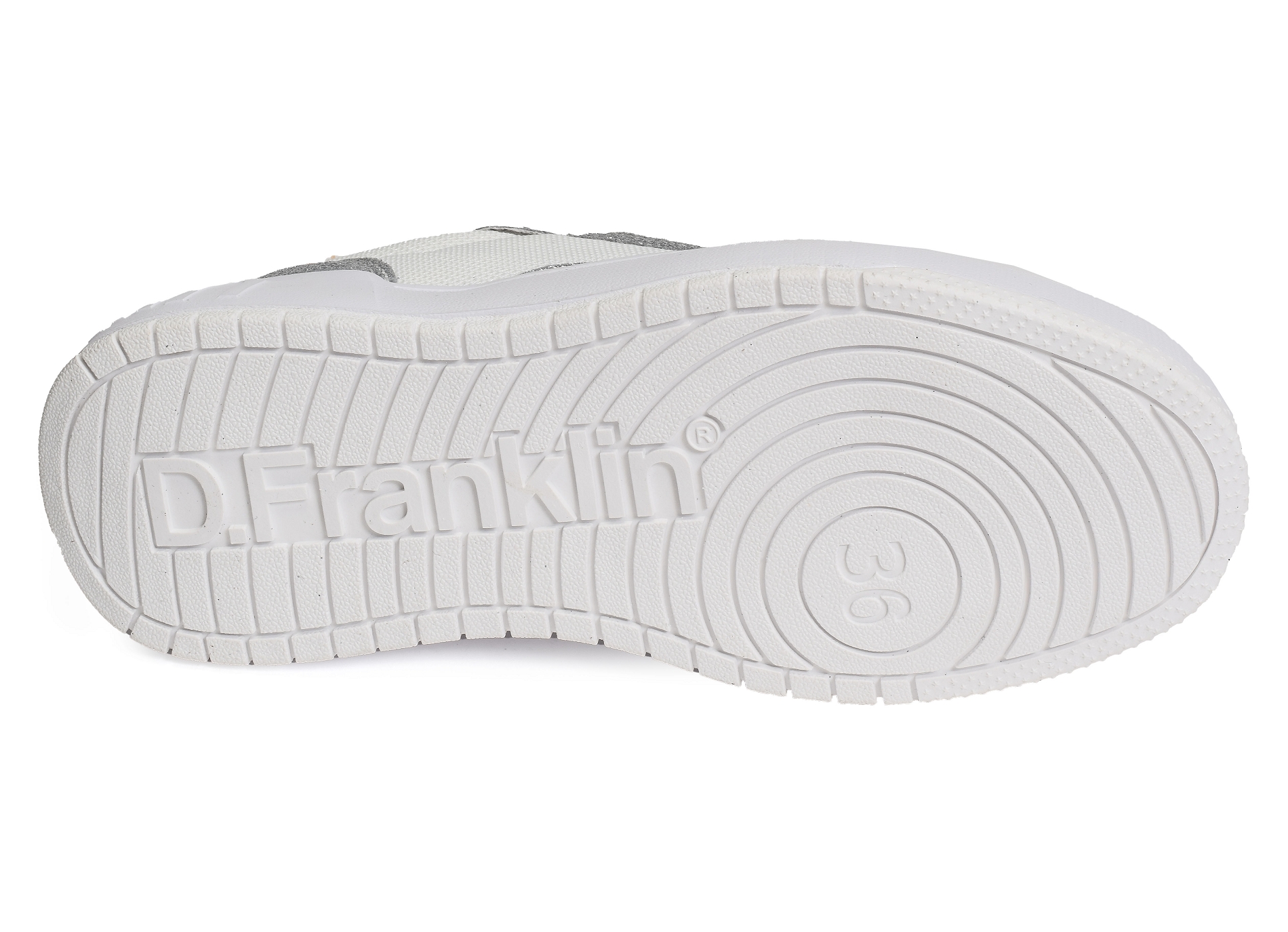 Court basic mesh glitter blanc argent