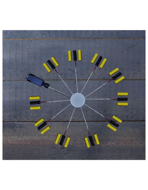 Anna's Collection Trafo 3xaaa 10x 3xaaa - Verlichting - Zwart per stuk 4m Aanloopsnoer
