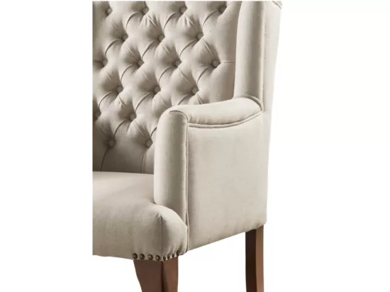 Fauteuil bergère en tissu PARUNA - Beige
