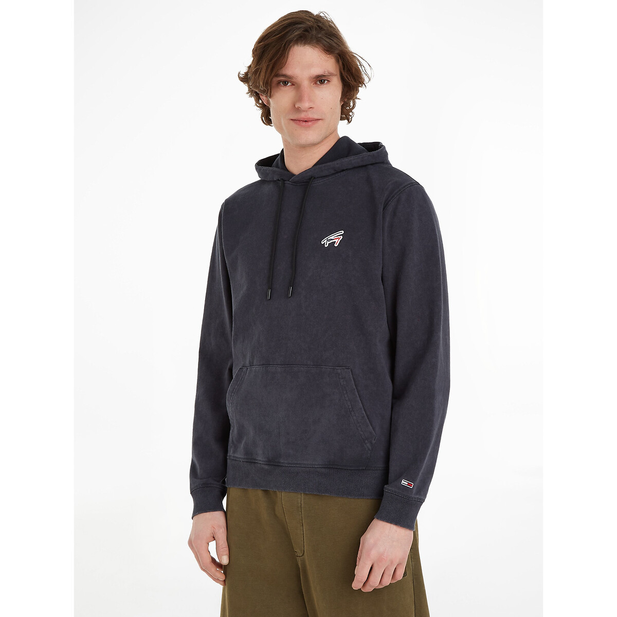 TOMMY JEANS<br>Moletom reto com logo griff