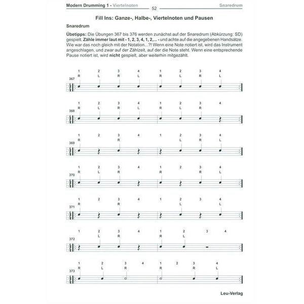 Leu Verlag D.Stein Modern Drumming 1 Schlagzeugschule