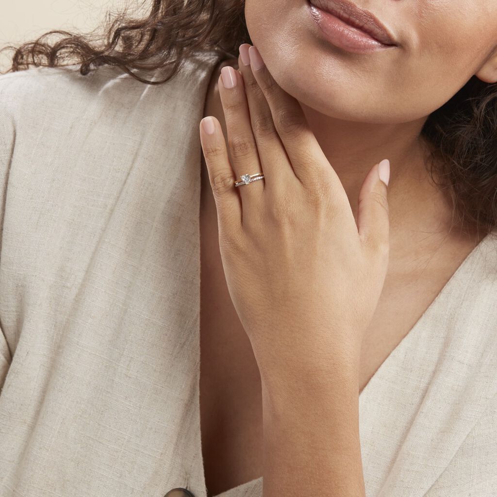 Bague Serafine Or Jaune Oxyde De Zirconium