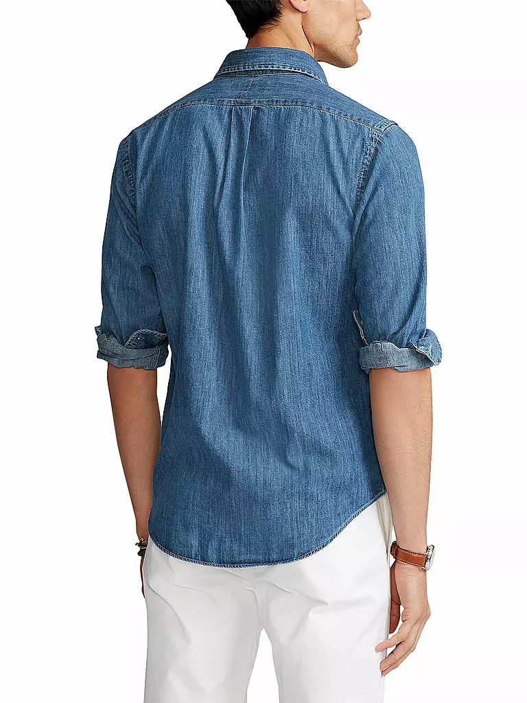 POLO RALPH LAUREN Hemd Custom Fit blau
