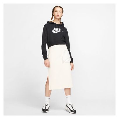 Sweat à capuche Nike Sportswear Essential Noir/Blanc Femme