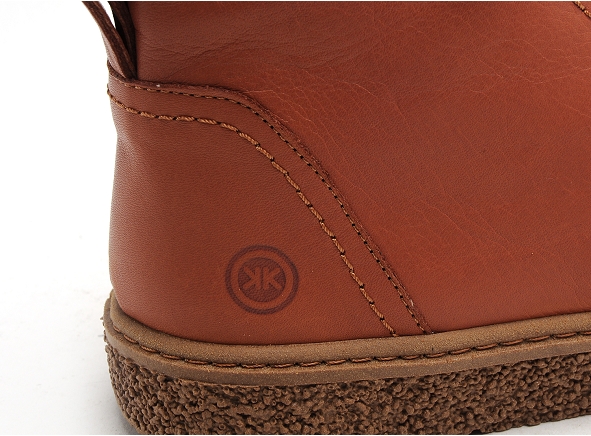 Kokoon boots bottine plates femme faustine marron