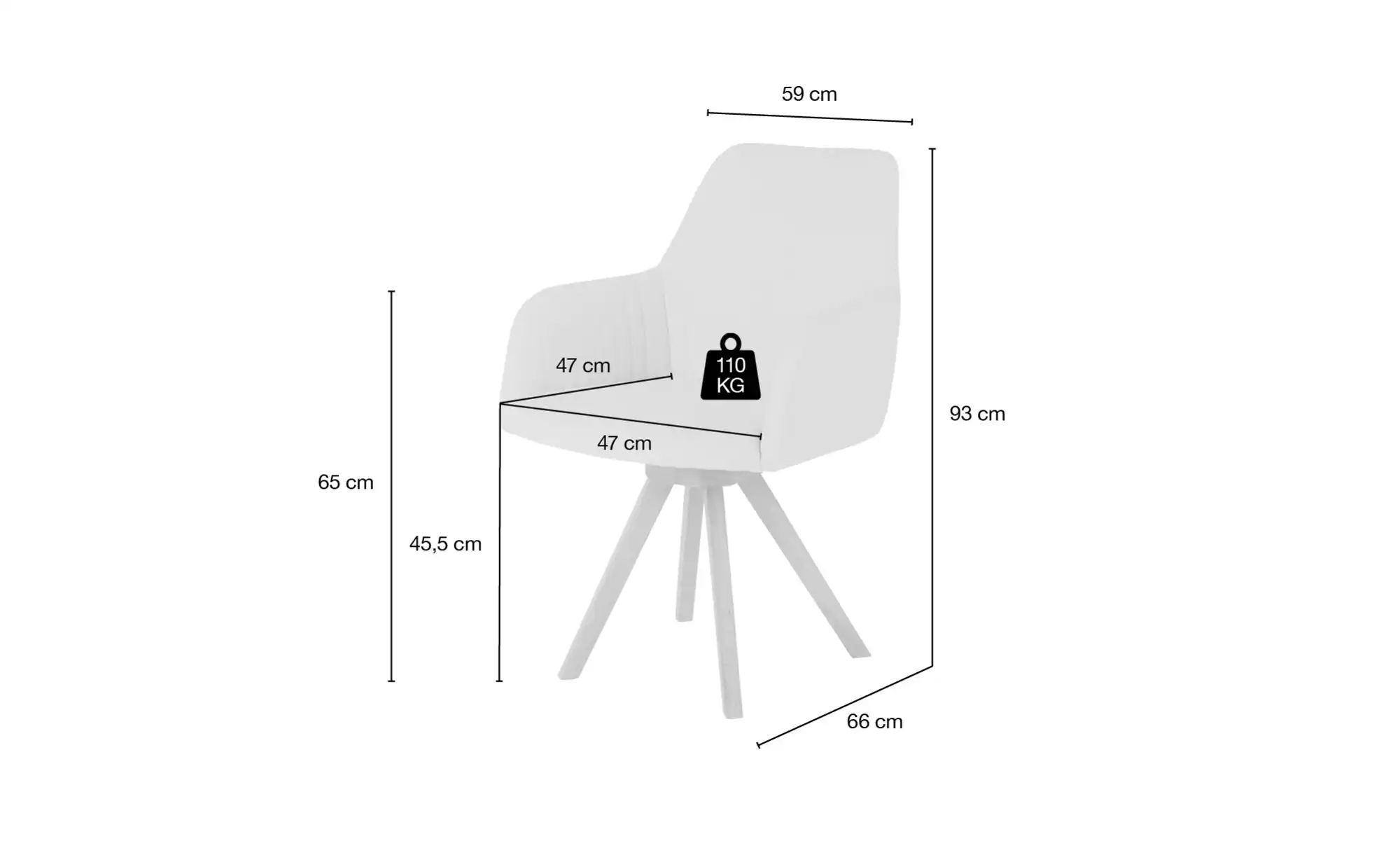 smart Armlehnstuhl drehbar Bastian