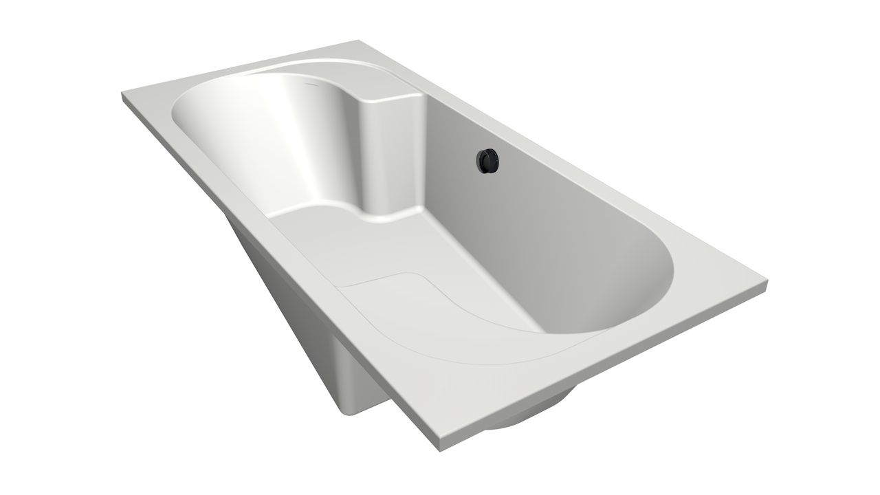 Xenz Parel ligbad acryl 190x90x45cm wit glans