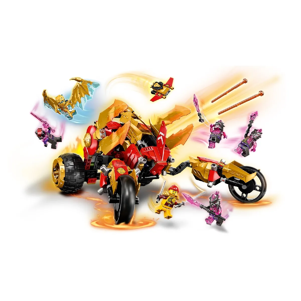 LEGO Ninjago 71773 Tout-Terrain Dragon d'Or de Kai