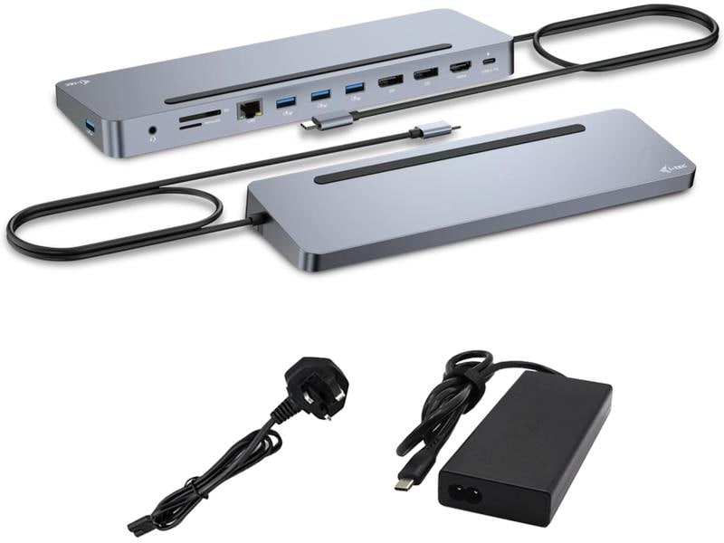 i-tec Dockingstation USB-C 3x 4K Display PD 100W   USB-C La Dockingstation mit PowerDelivery, USB-C Ladegerät und drei Display-Anschlüssen