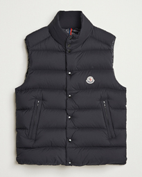 Moncler Tibb Matte Down Vest Navy