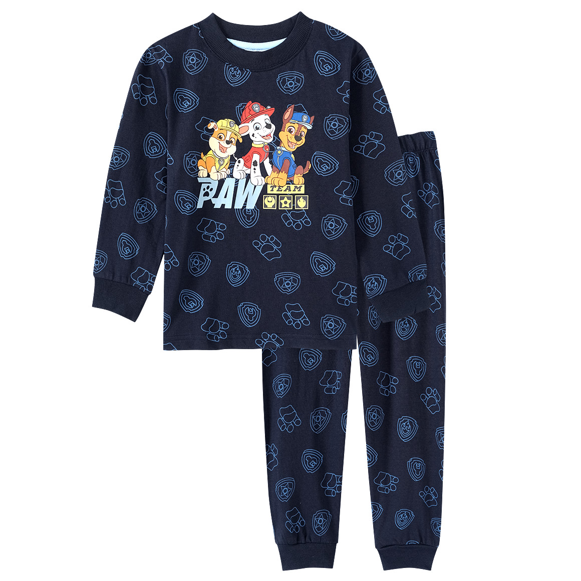 Topolino PAW Patrol Schlafanzug mit Allover-Muster dunkelblau