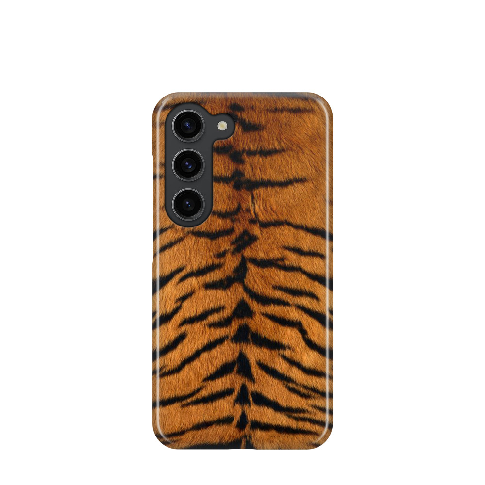 Samsung Galaxy S23 5G Kunststoff Hülle Tiger 3 - Orange