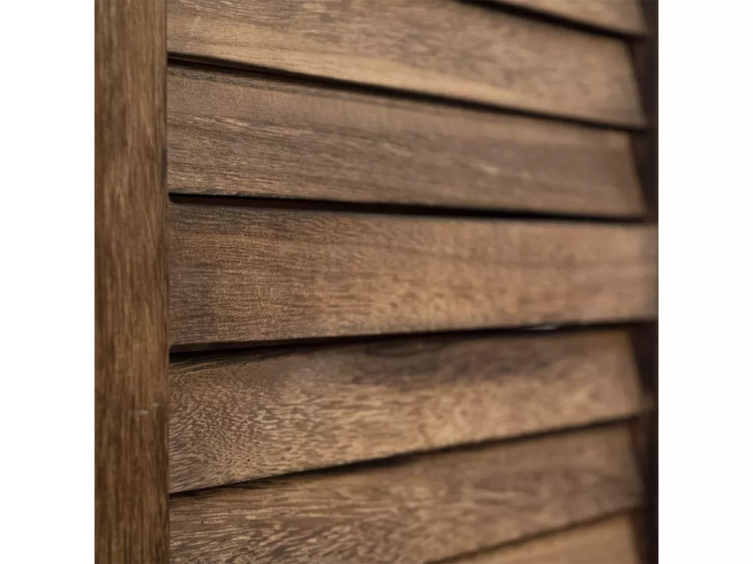 PARAVENT Cottage 3 pièces. bois braun