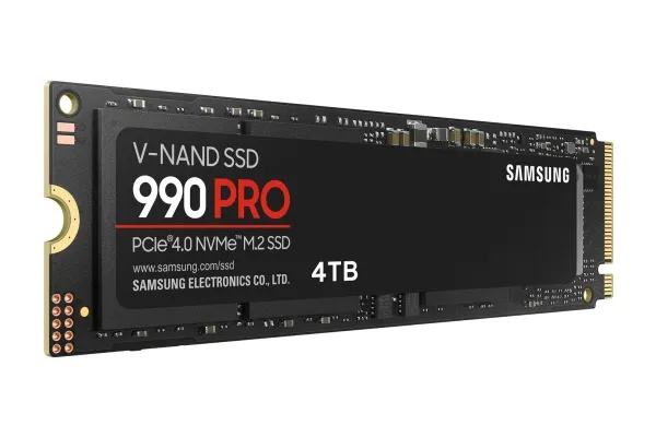 Samsung 990 PRO MZ-V9P4T0BW - SSD - krypteret - 4 TB - intern - M.2 2280 - PCIe 4.0 x4 (NVMe) - 256-bit AES - TCG Opal Encryption