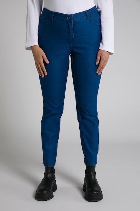 Wendejeans Sammy, Sterne/uni, schmaler 5-Pocket-Schnitt