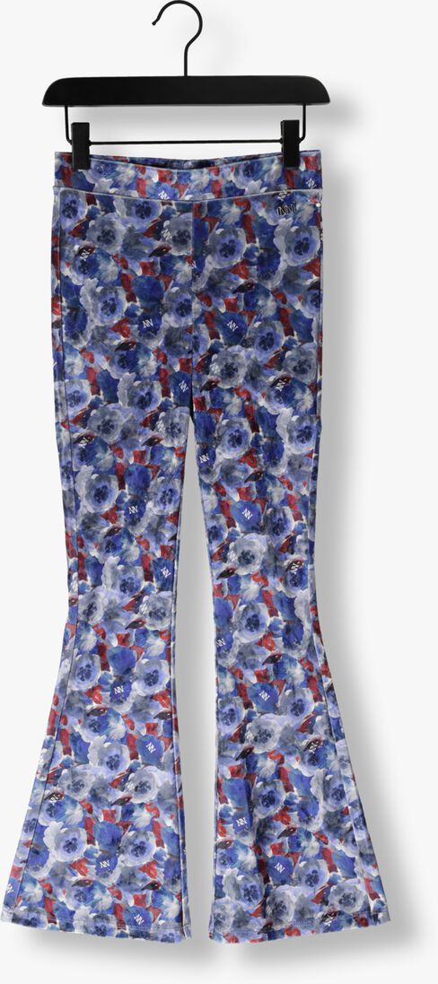 NIK & NIK paarse nik & nik flared broek velvet flower flared pants