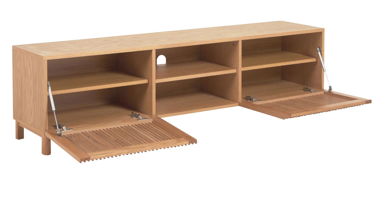 Kave Home Lowboard BEYLA 180 x 49,5 cm Eiche braun
