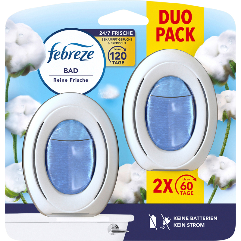 Febreze Bad Lufterfrischer Reine Frische Duo, 0.008 l