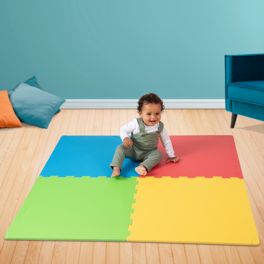 Play Factory bunte Schaumstoff-Spielmatte für Babys