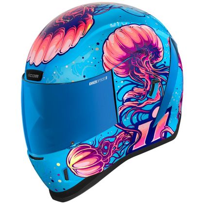 Casque Icon AIRFORM - JELLIES - Bleu / Rose