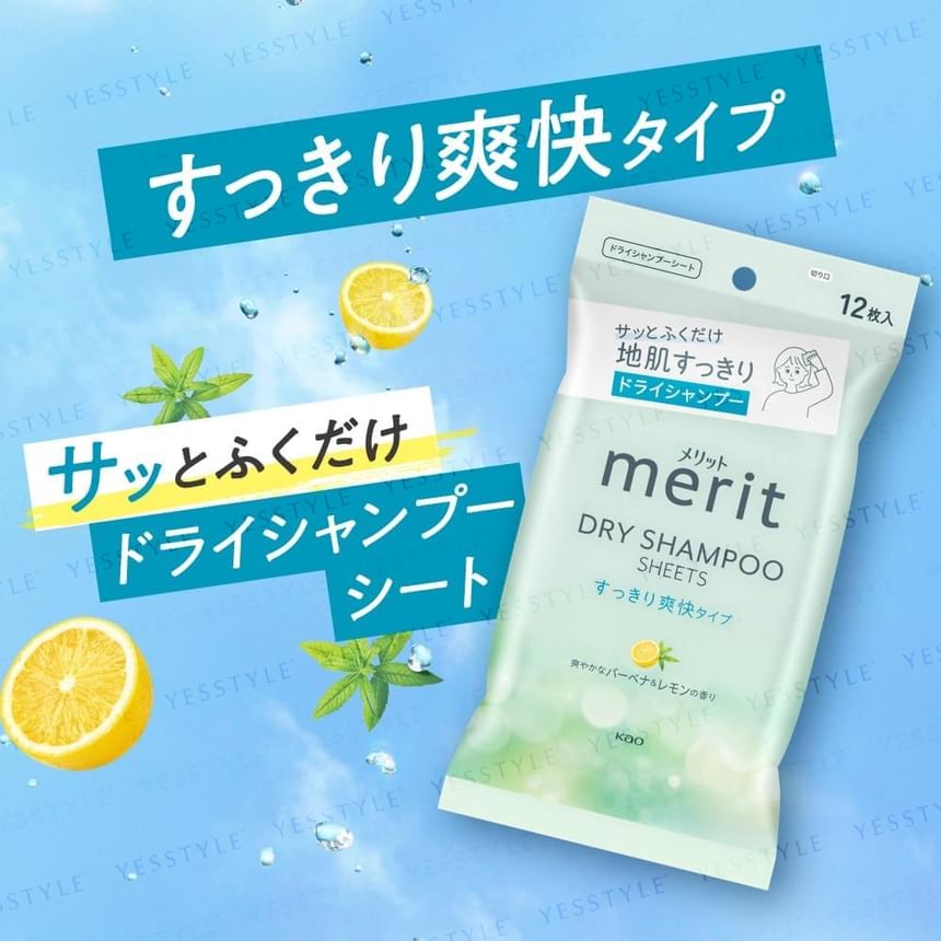 Kao - Merit Day+ Droogshampoo Sheets