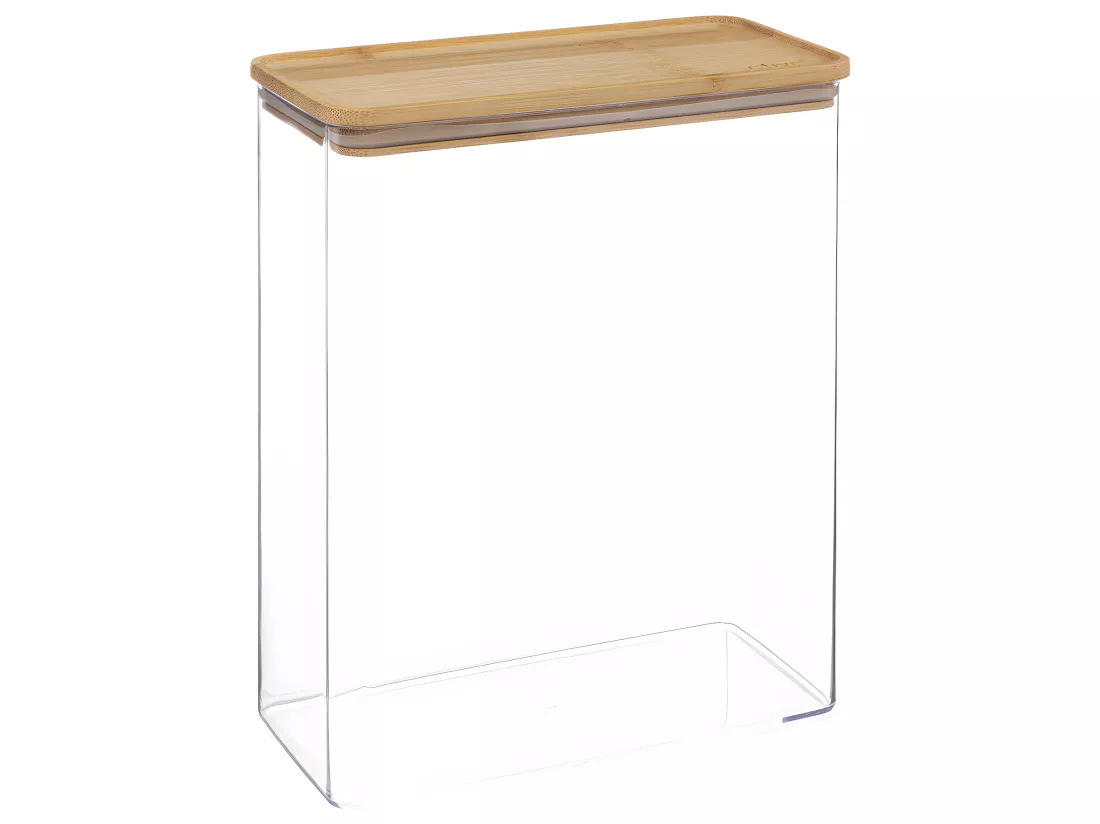 Boîte rectangulaire en polystyrène et bambou - FIVE