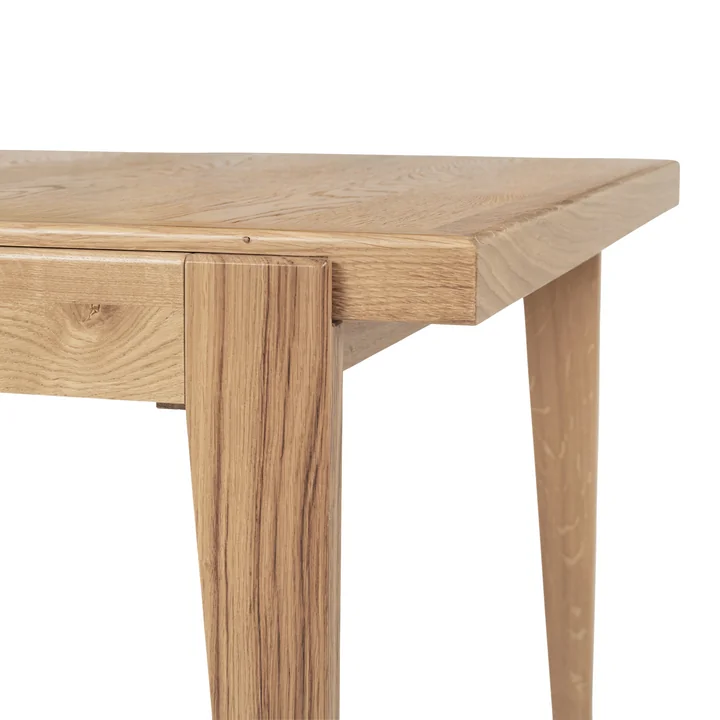 Gubi - S-Table, rechteckig ausziehbar, 95 x 220-320 cm, Eiche matt lackiert