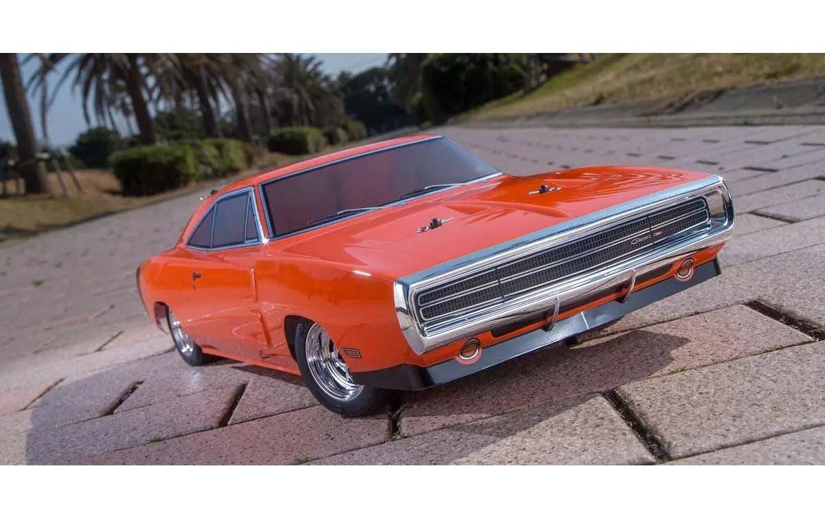 Tourenwagen Fazer MK2 Dodge Charger Orange, ARTR, 1:10<br>4WD On-Road Modell mit 1970 Dodge Charger Karosserie