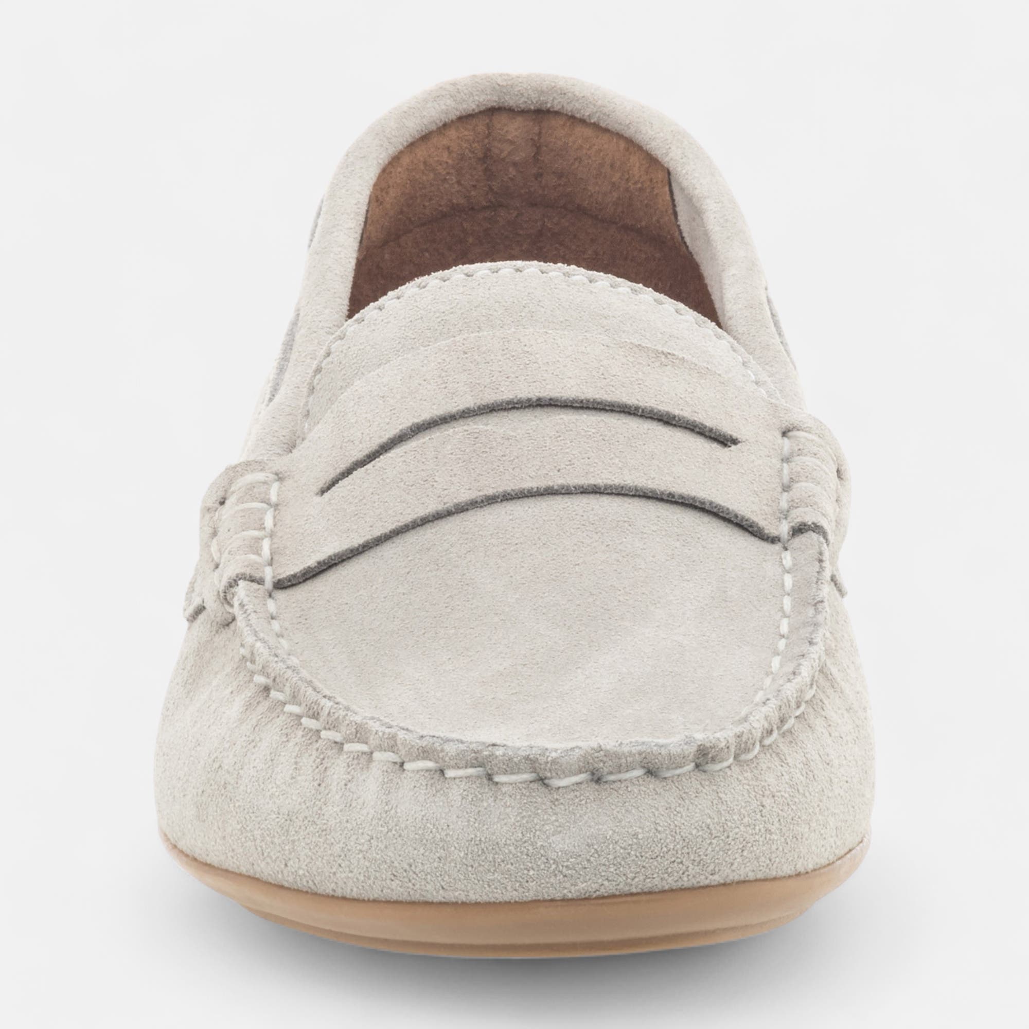 Mocassins Femme en cuir beige
