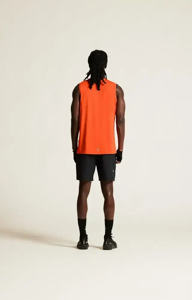 Craft ADV Essence 3 Hardloopshirt Zonder Mouwen Oranje Heren