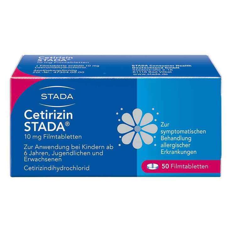 Cetirizin STADA 10 mg Filmtabletten, 50 St