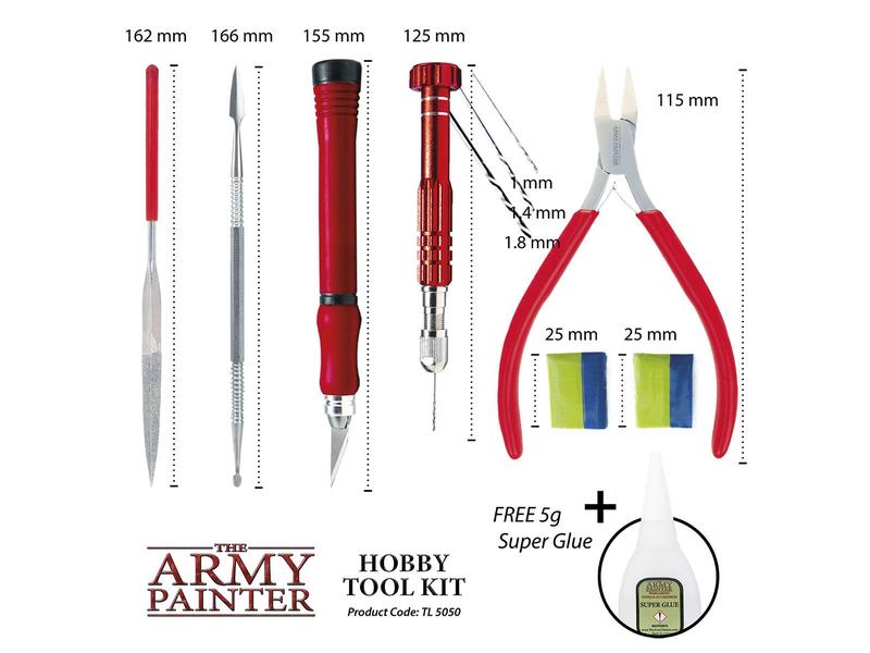 The Army Painter Werkzeug Hobby Tool Kit Starter-Set mit allen essentiellen Werkzeugen für den Modellbau