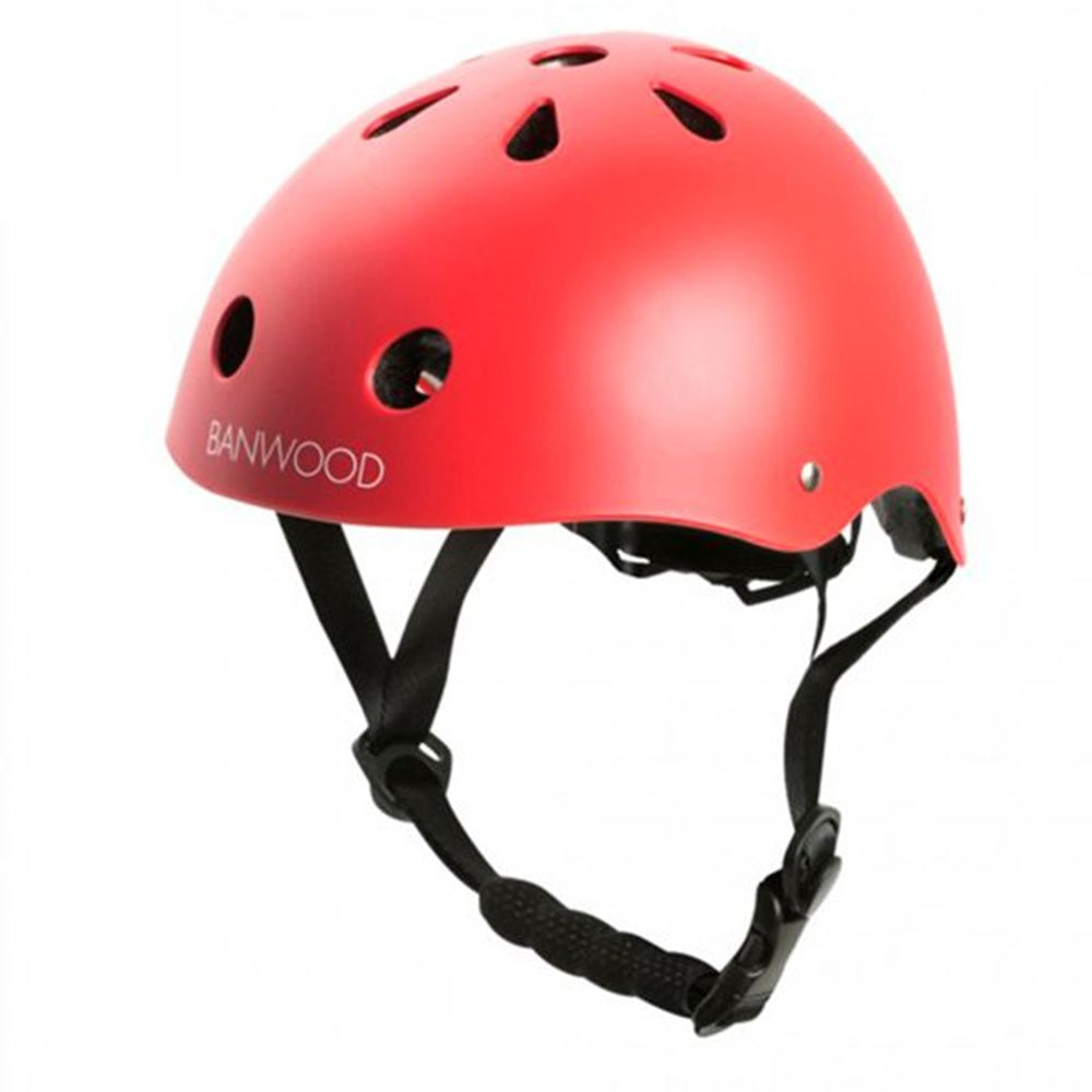 Classic Helmet Matte Red - Banwood → Luksusbaby.dk