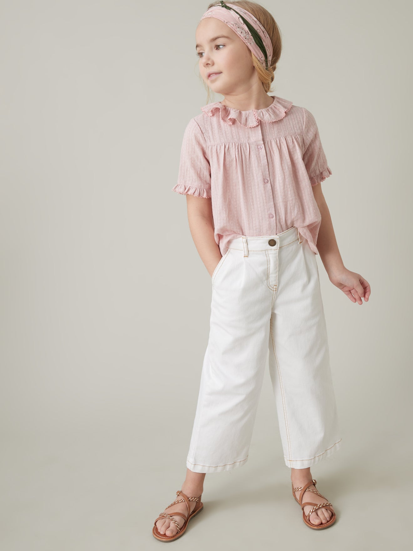 Chemise col pierrot Fille